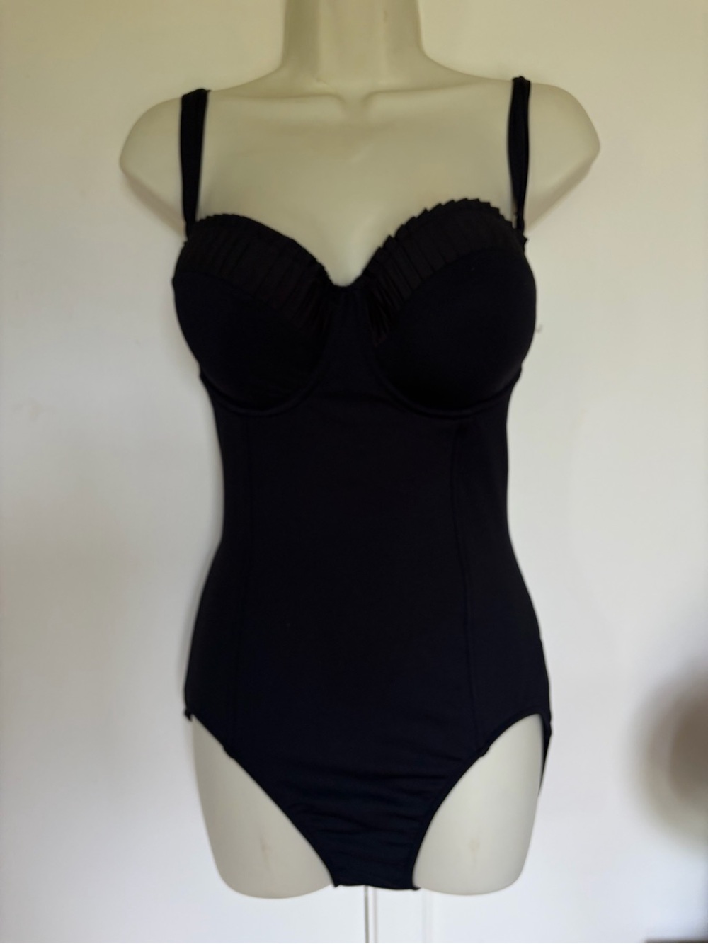 Seafolly Black One-Piece Swimsuit (Size 14)